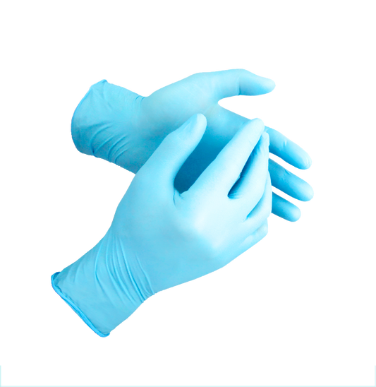 Siniset kertakäyttökäsineet, nitriili